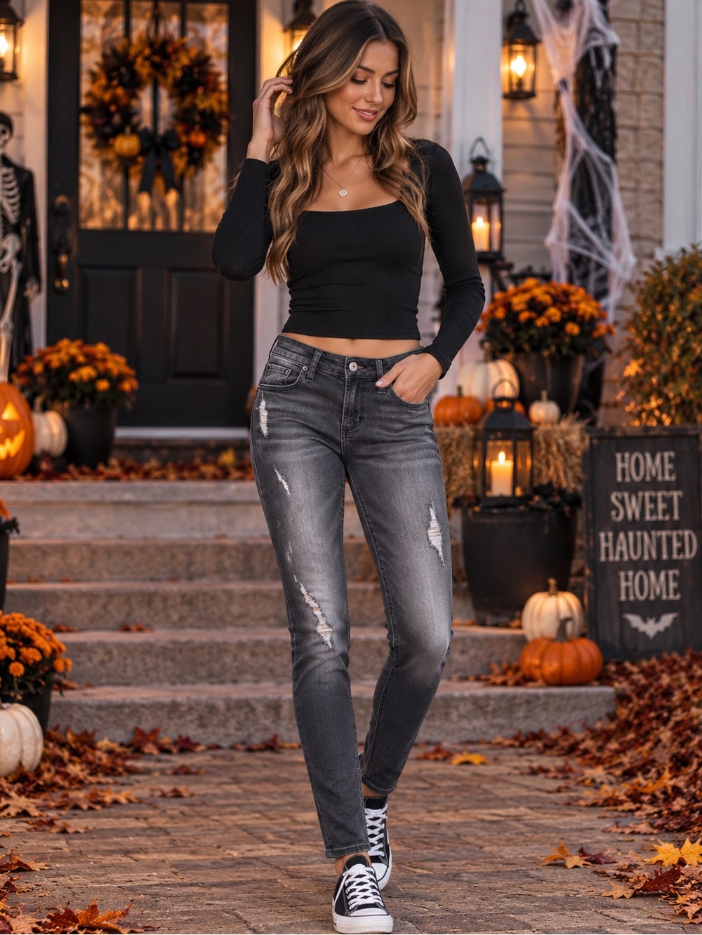Articles Of Society Distressed Skinny Jeans
